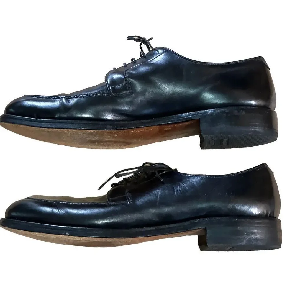 Nettleton Traditionals Algonquin‎ Black Split Toe Derby Dress Shoes 12